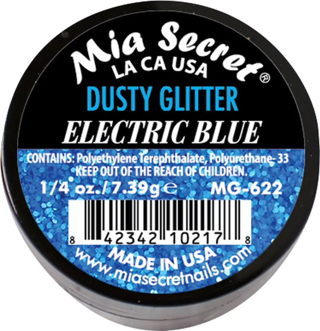 Mia Secret Alpha & Dust Glitter Acrylpoeder Electric Blue 20ml