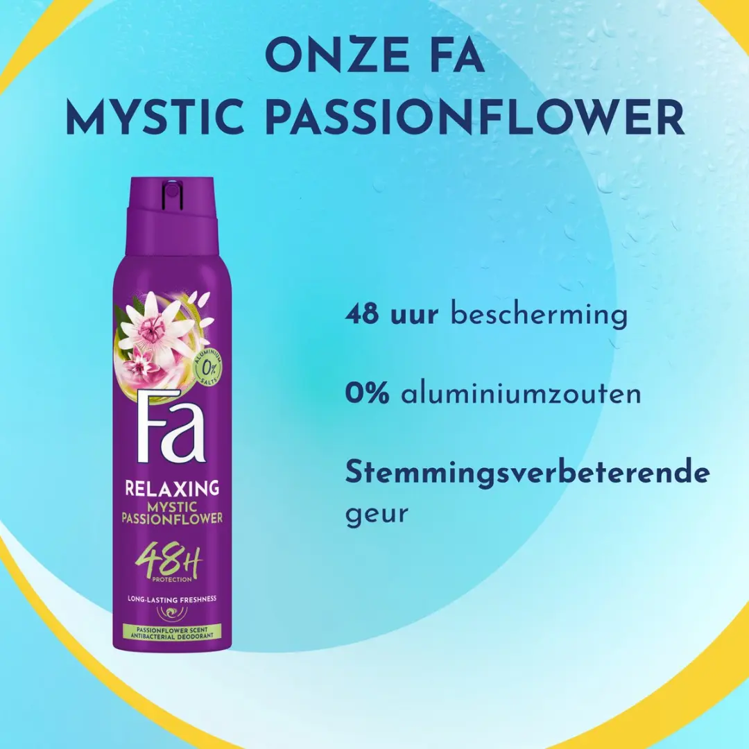 Fa Mystic Passionflower Deodorant Spray 900ml (6x150ml)