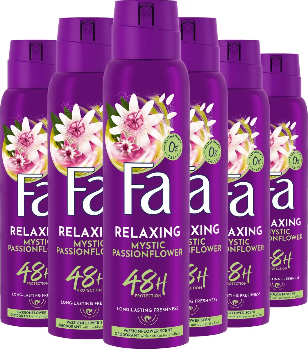 Fa Mystic Passionflower Deodorant Spray 900ml (6x150ml)