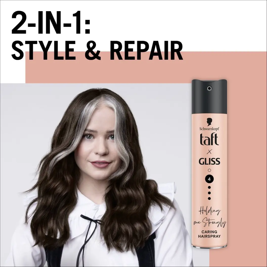 Taft x Gliss Me Strongly Haarspray - 6x250ml