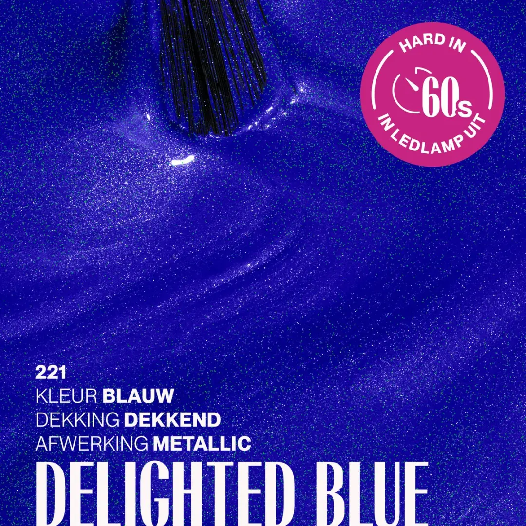 Pink Gellac Delighted Blue 221 Gellak 15ml