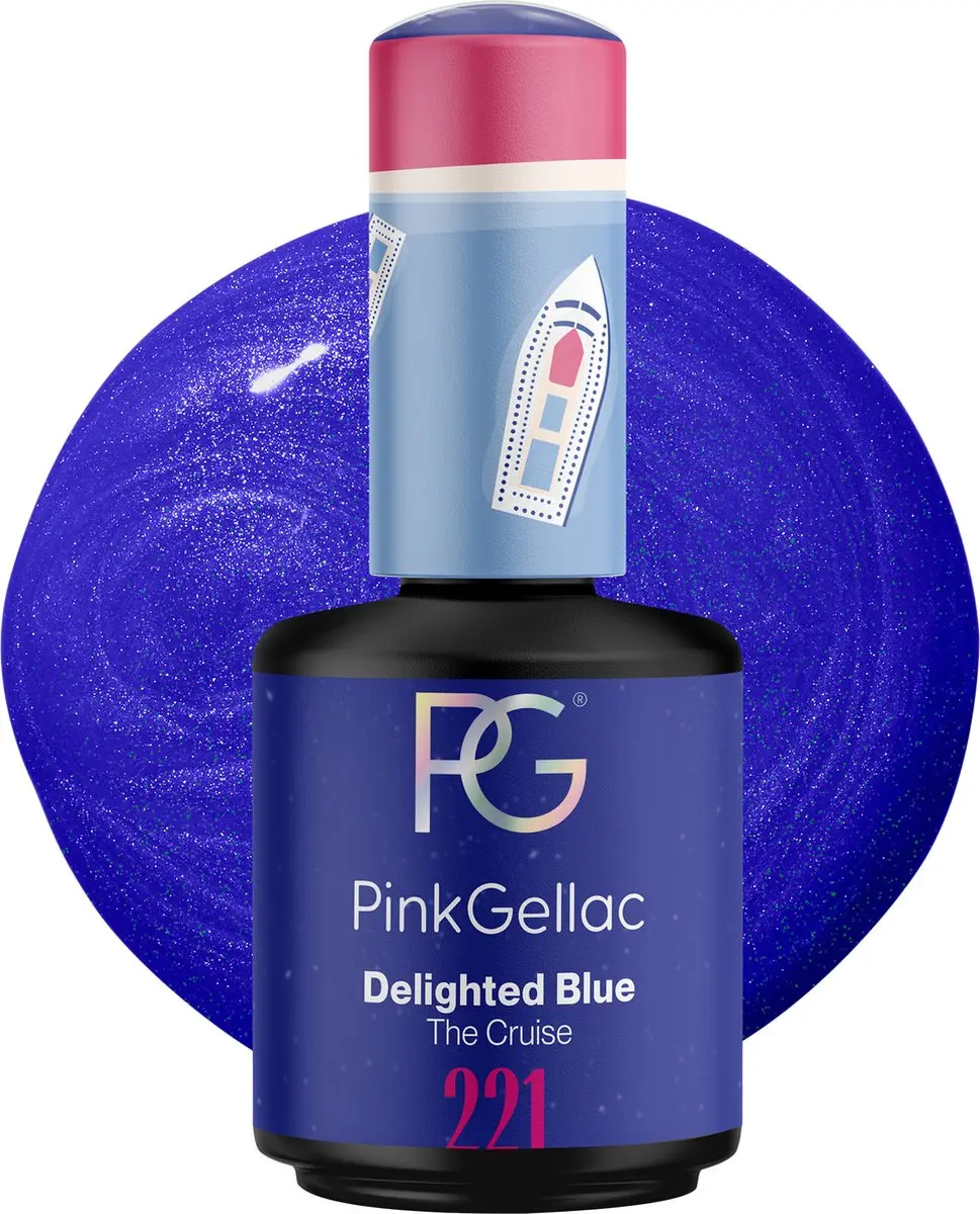 Pink Gellac Delighted Blue 221 Gellak 15ml