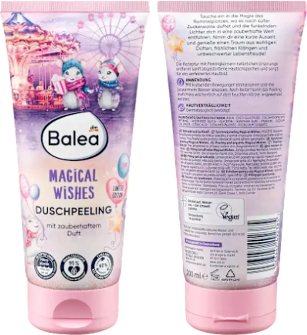 Balea Magical Wishes Kerst Douchepeeling 200ml