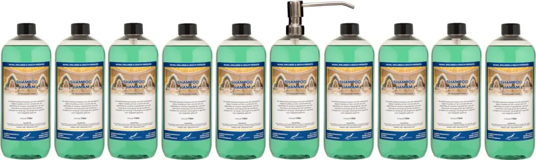 Splashbox Cosmetics Shampoo Hamam 1L - 10 Stuks