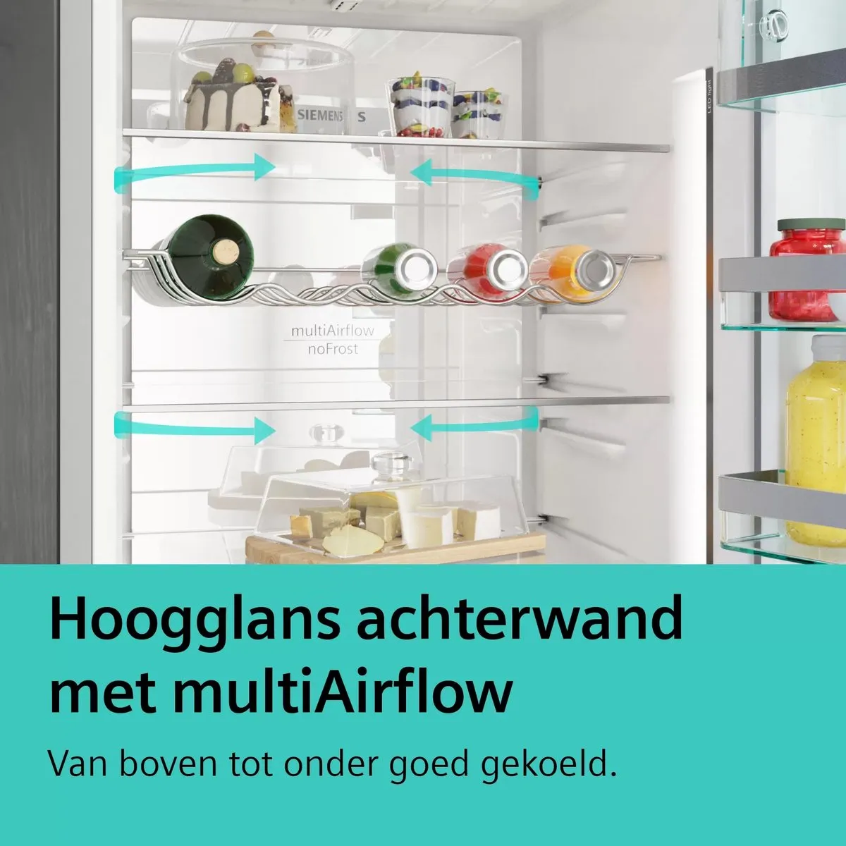 Siemens iQ300 KG36N2IDF Koelvriescombinatie - 321L - Roestvrijstaal - afbeelding 6 van 6