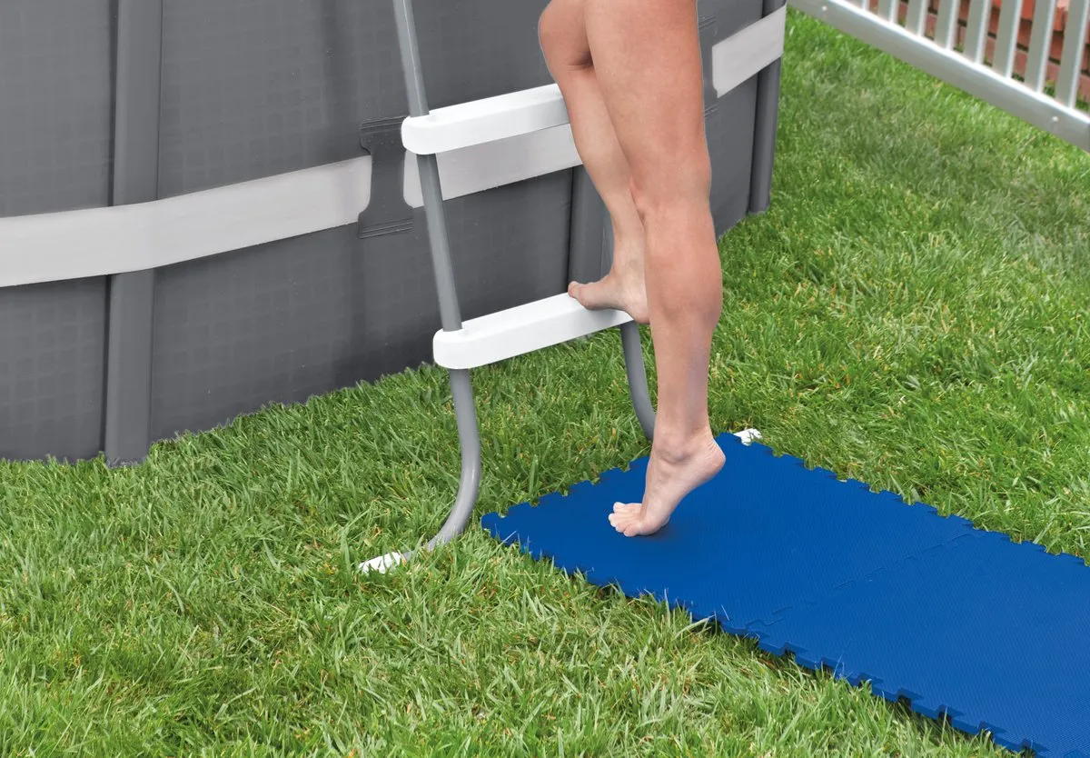 Intex Zwembadtegels 50x50cm Blauw - 8 Stuks
