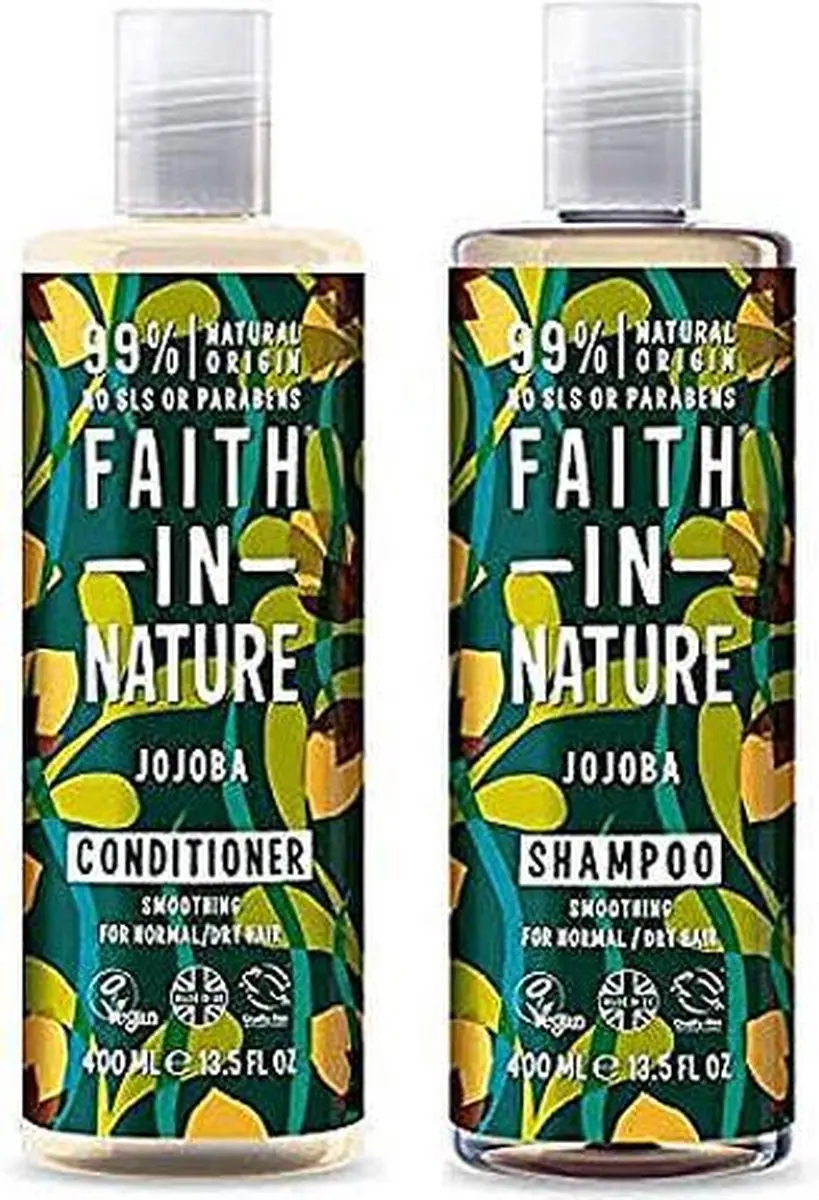 Faith In Nature Jojoba Shampoo & Conditioner 2x400ml
