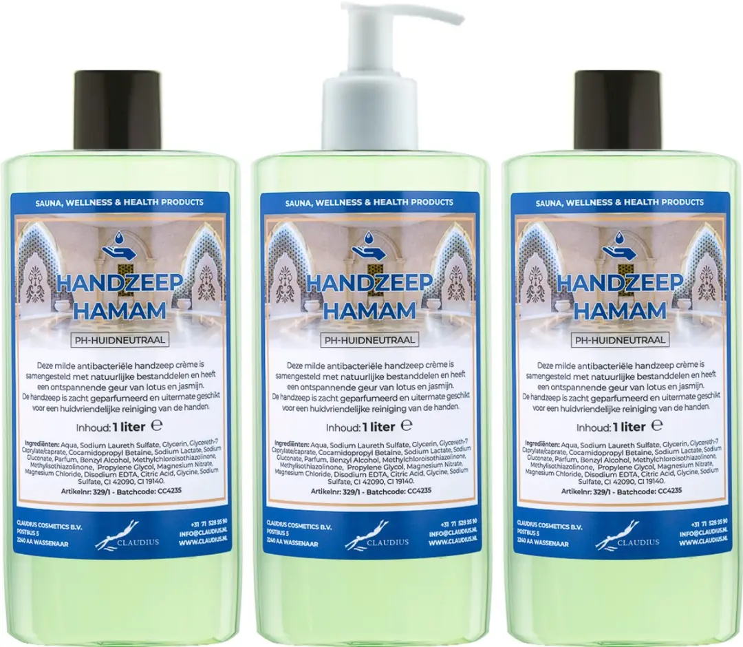 Splashbox Cosmetics Handzeep Hamam 500ml - 3 Stuks