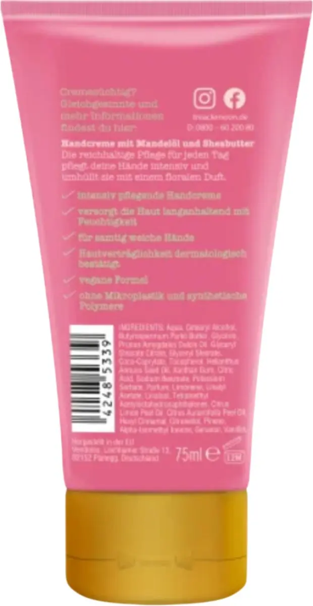 Treaclemoon Lazy Times Handcrème 75ml - Passiebloem & Amandelbloesem