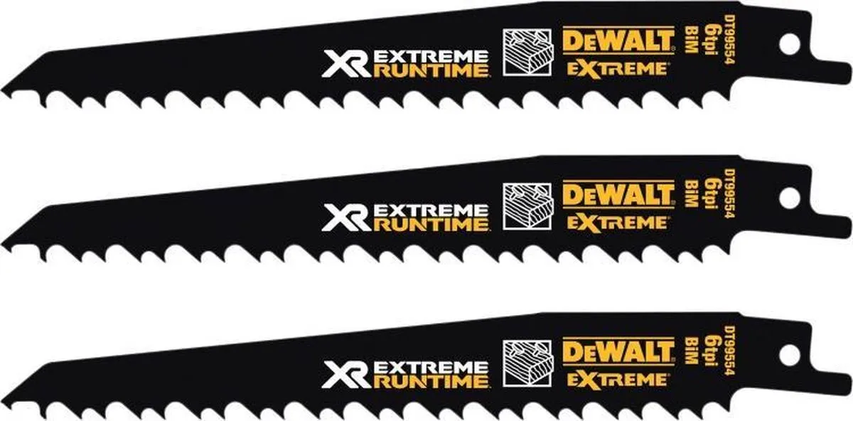 DeWalt DT99551-QZ Reciprozaagbladen - 8-delig - Hout/Metalen