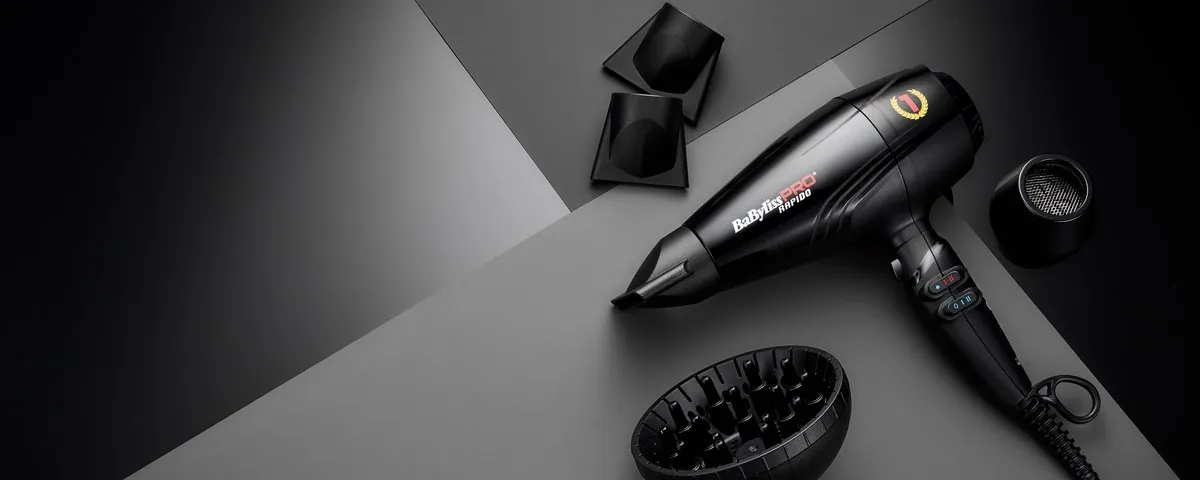 BaByliss Pro Rapido BAB7000IE Föhn - 2200W - 12 standen - Zwart