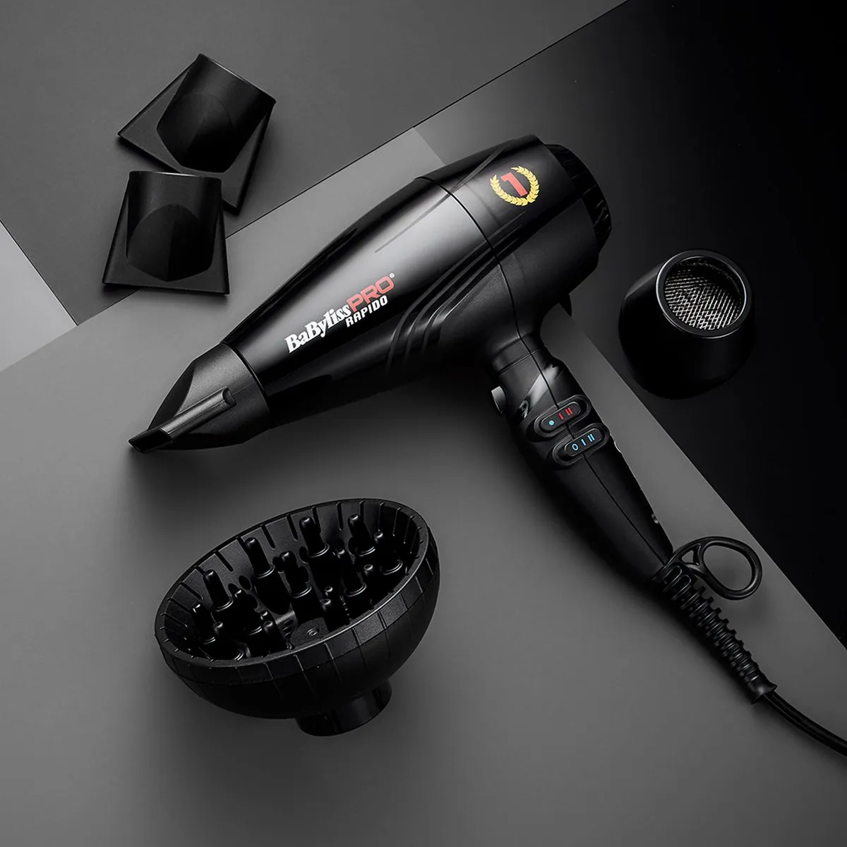 BaByliss Pro Rapido BAB7000IE Föhn - 2200W - 12 standen - Zwart - afbeelding 6 van 6