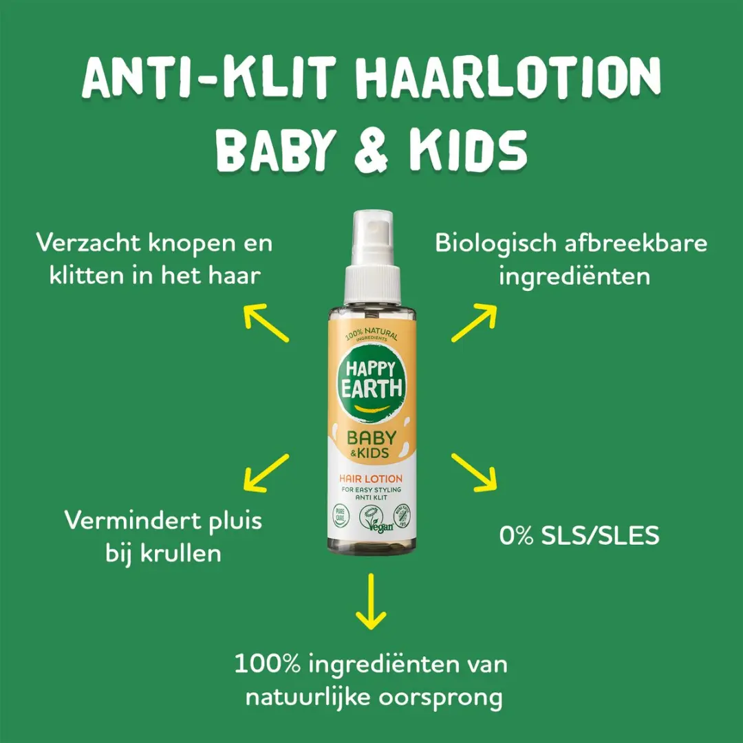 Happy Earth Hairlotion Baby & Kids 150ml