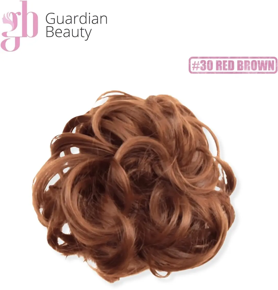 Guardian Beauty Messy Haarstuk Bun #30 Rood Bruin