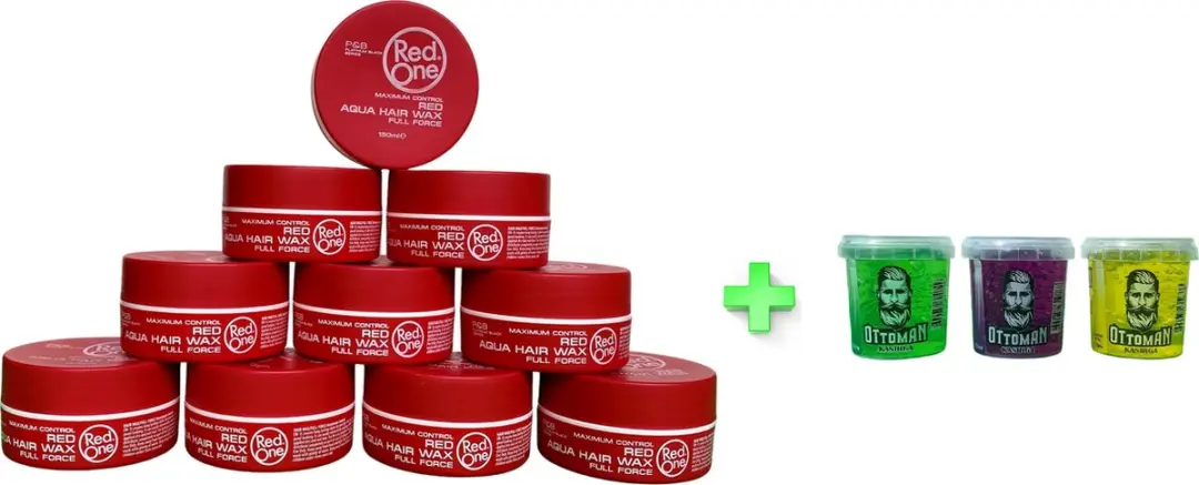 Red One Aqua Hair Wax 150ml & Ottoman Hair Gel 150ml