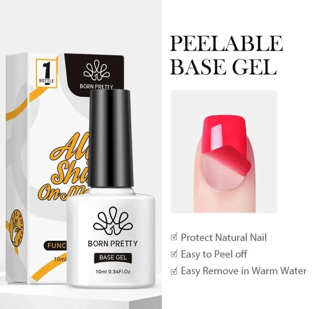 Born Pretty Peel Off Base Coat 10ml - Transparant