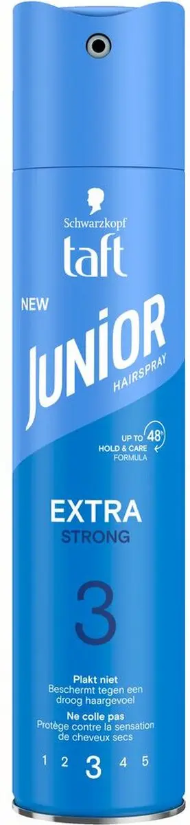 Taft Junior Extra Strong Haarspray 250ml - 6 Stuks