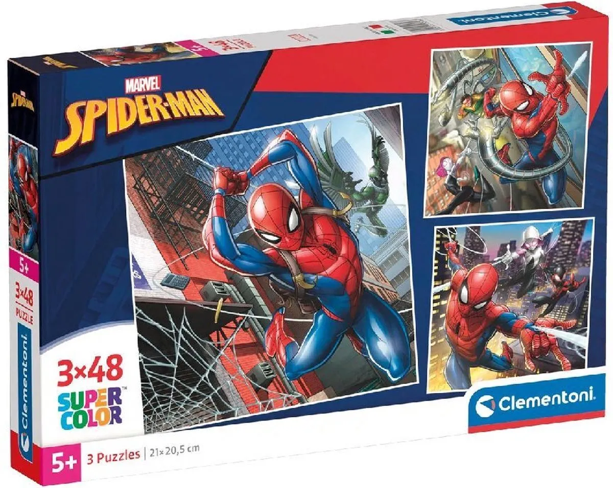 Clementoni Spider-Man Marvel Puzzel 144 Stuks - Multicolor - afbeelding 6 van 6