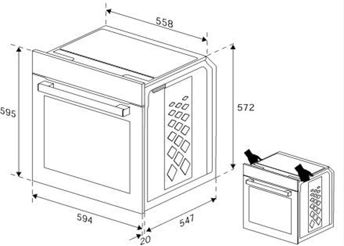 Beko BBVM17400BDS Inbouwoven 72L - Zwart