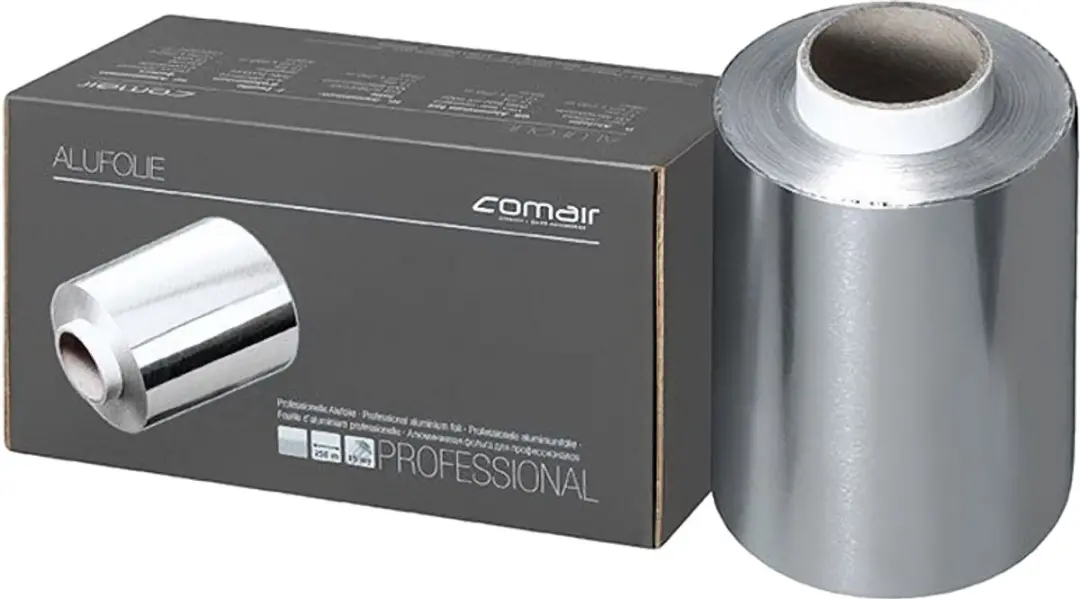 Comair Aluminiumfolie 250m x 12cm x 15µm - Zwart