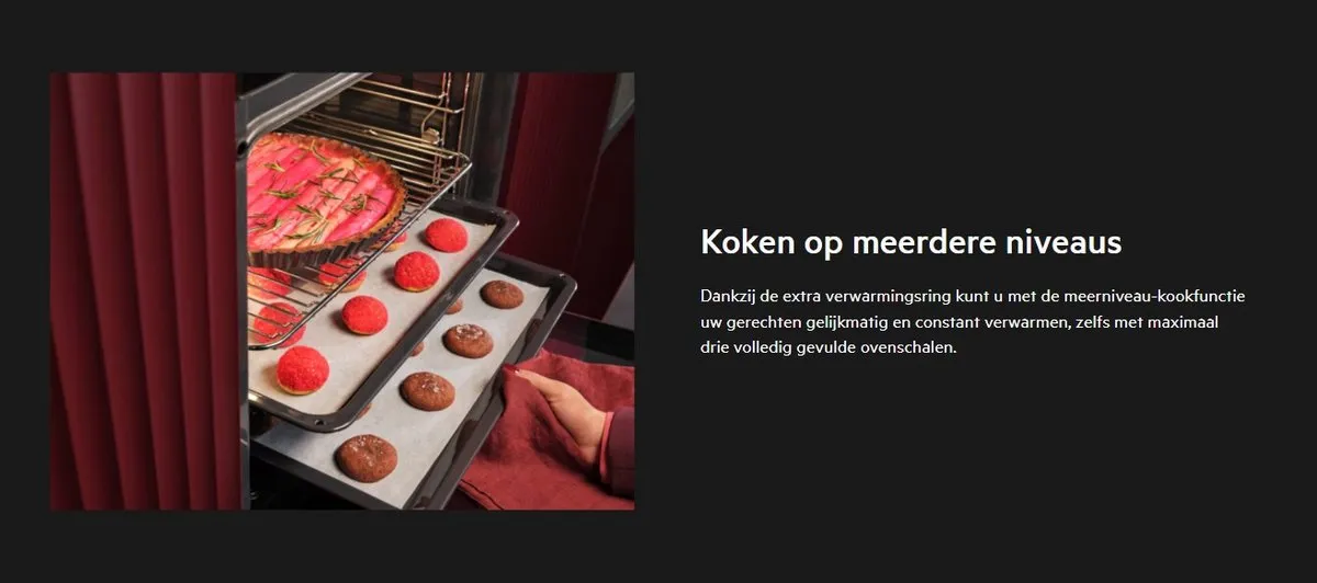 AEG TU5PB40SK Inbouw Hetelucht Oven 72L - Zwart