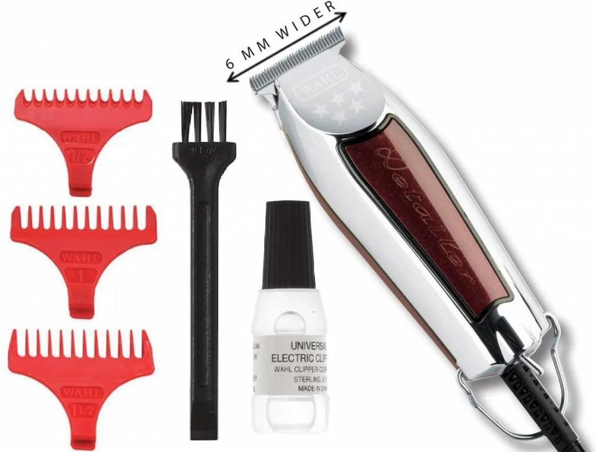 Wahl Detailer 5 Star T-Wide Baardtrimmer - Bordeaux - afbeelding 6 van 6