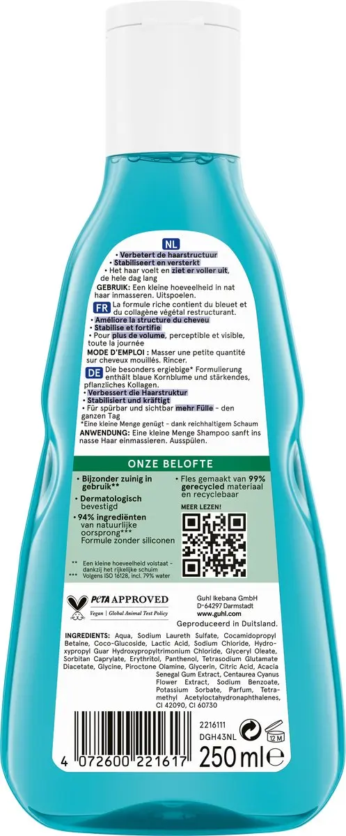 Guhl Langdurig Volume Shampoo 250ml