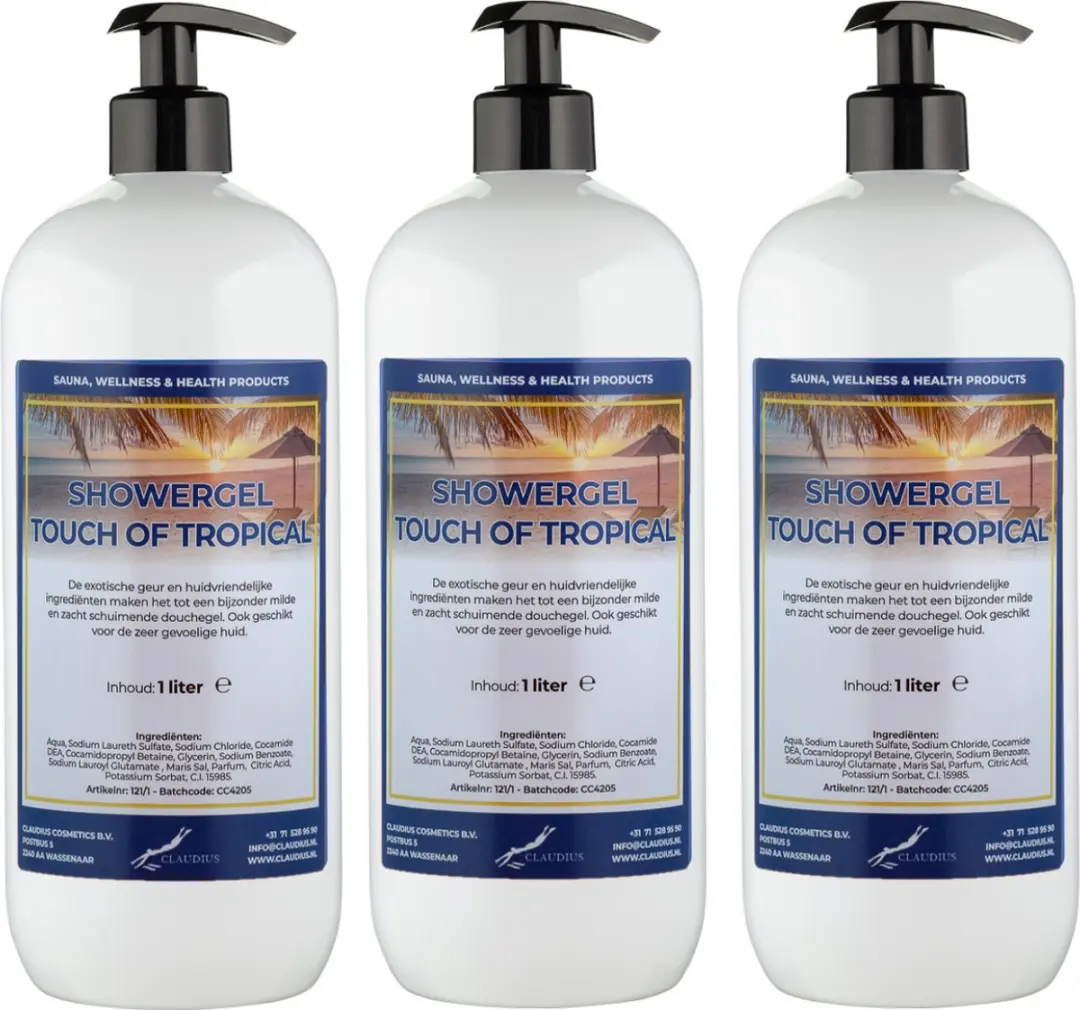 Splashbox Cosmetics Douchegel Touch of Tropical 1L
