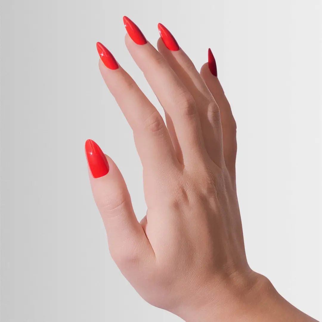 Artistic Nail Design Colourluxe Press On Tips Reddy Or Not