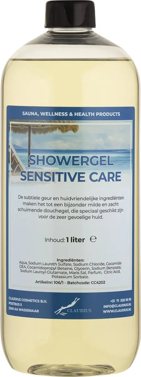 Splashbox Cosmetics Douchegel Sensitive Care 1L