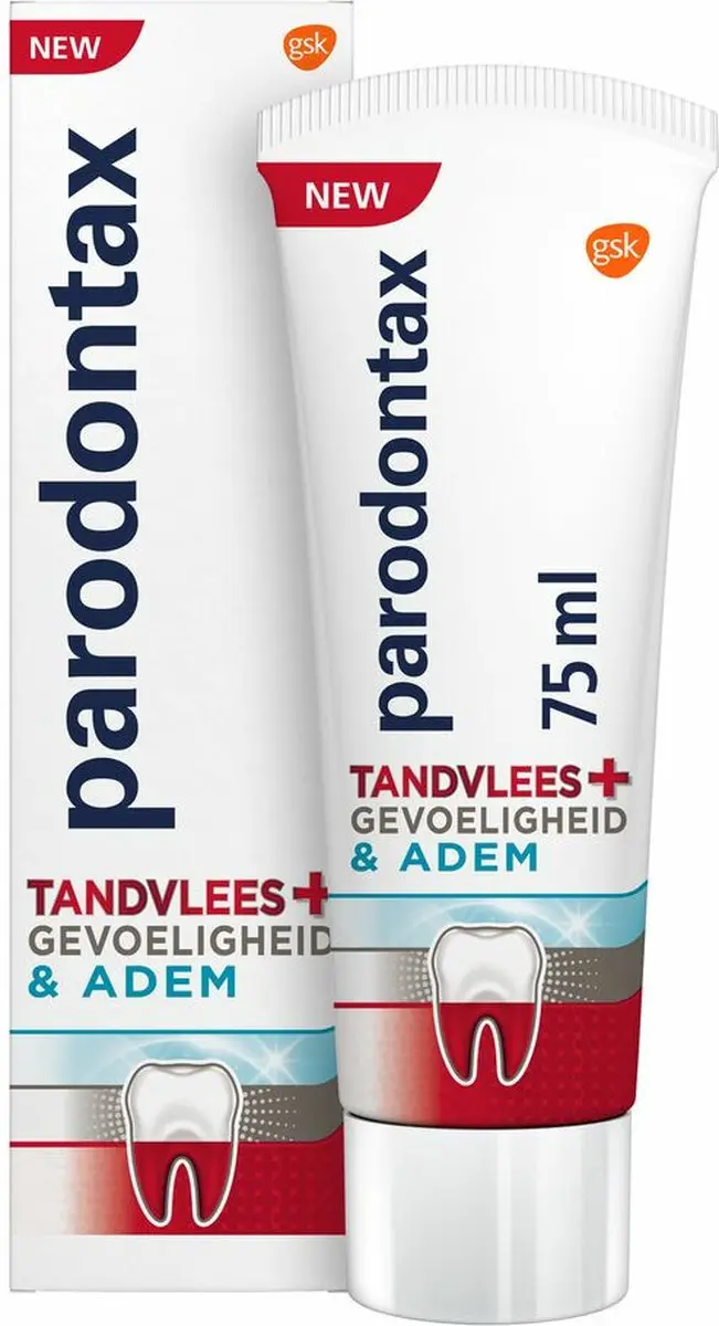 Parodontax Tandpasta Tandvlees+Gevoeligheid & Adem 75ml - 3 Stuks