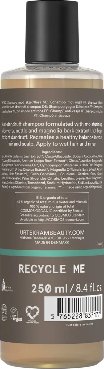 Urtekram Brandnetel Anti-Roos Shampoo 250ml
