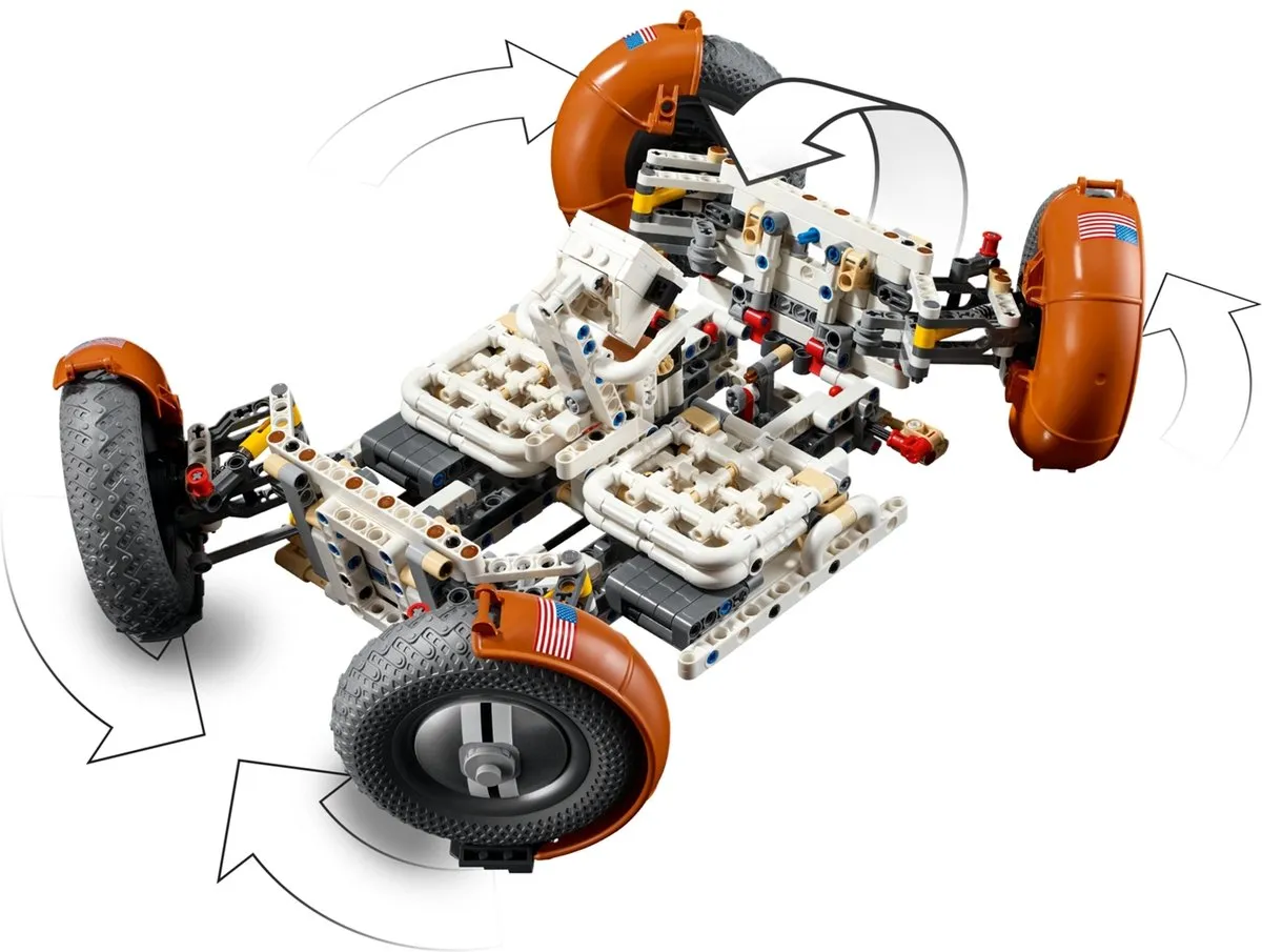 LEGO Technic NASA Apollo Maanwagen LRV 42182 - 1913 Stukken - afbeelding 6 van 6