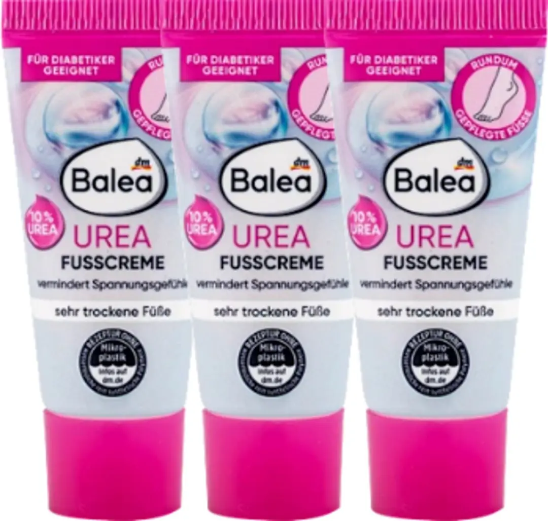 Balea Urea Voetcrème Reisformaat 3x20ml