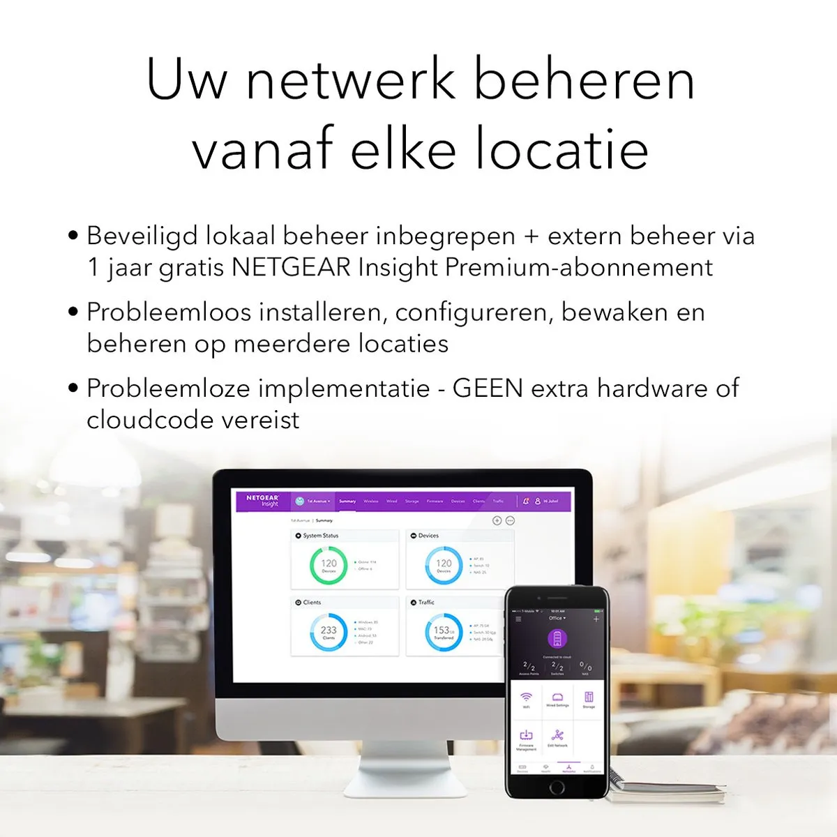 Netgear WAX620 WiFi 6 Access Point 3600 Mbps - Wit