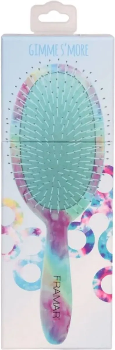 Framar Summer Camp Gimme S'more Hairbrush - Tie-dye