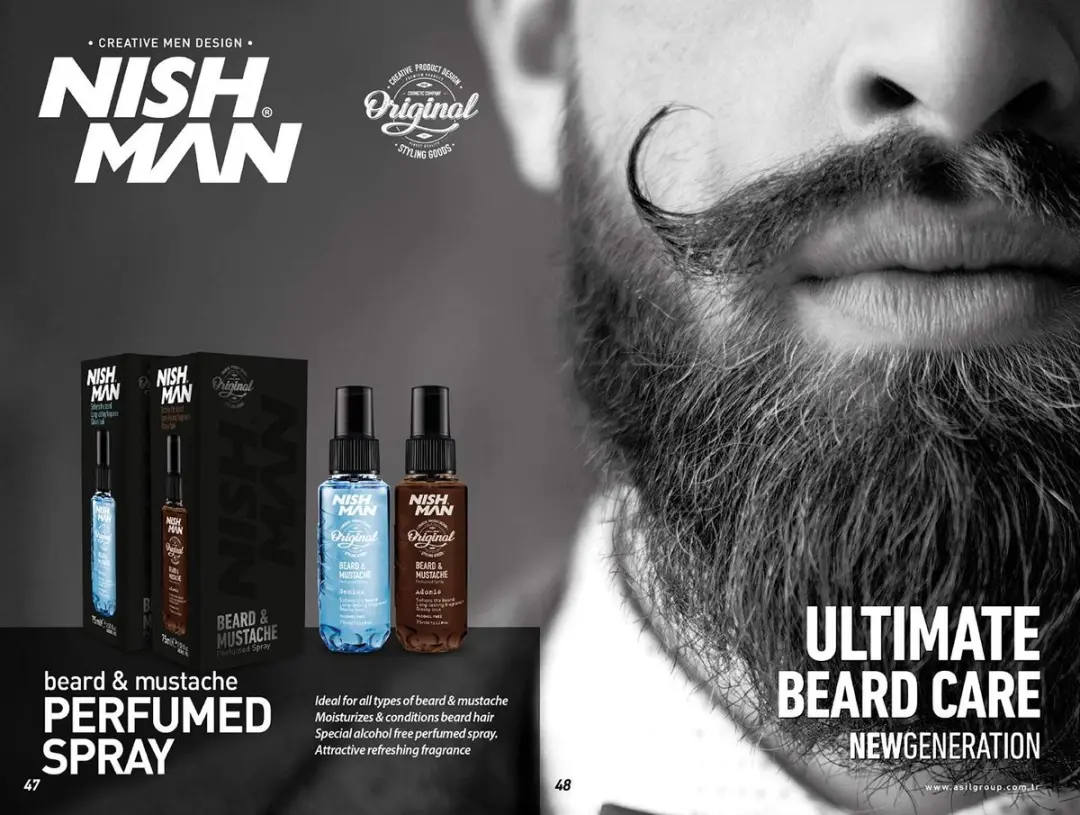 Nishman Baardspray 75ml - Geurabsorberend