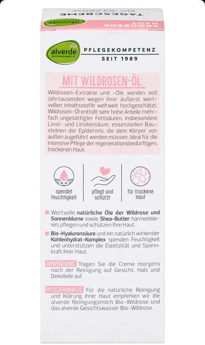 Balea Alverde Wildrose Dagcrème 50ml