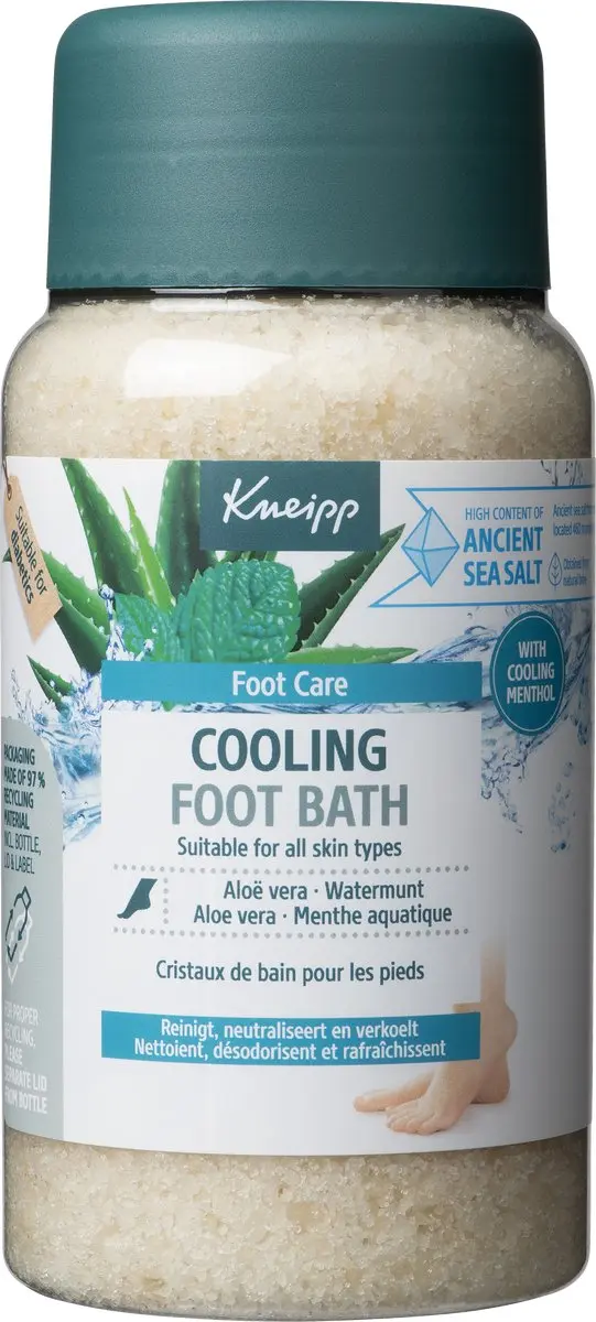 Kneipp Voetbadkristallen Cooling Aloe Vera Watermunt 600g