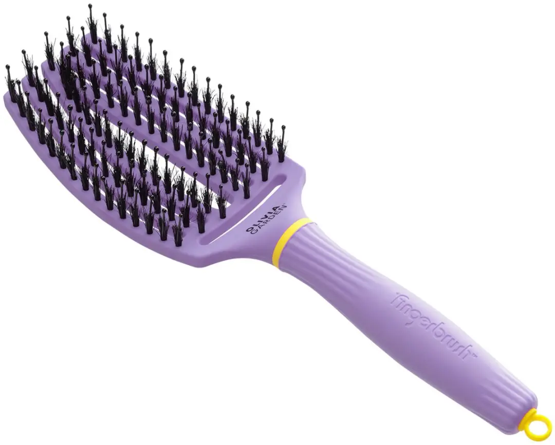 Olivia Garden FingerBrush Boar & Nylon - Paars