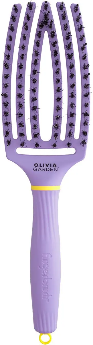 Olivia Garden FingerBrush Boar & Nylon - Paars