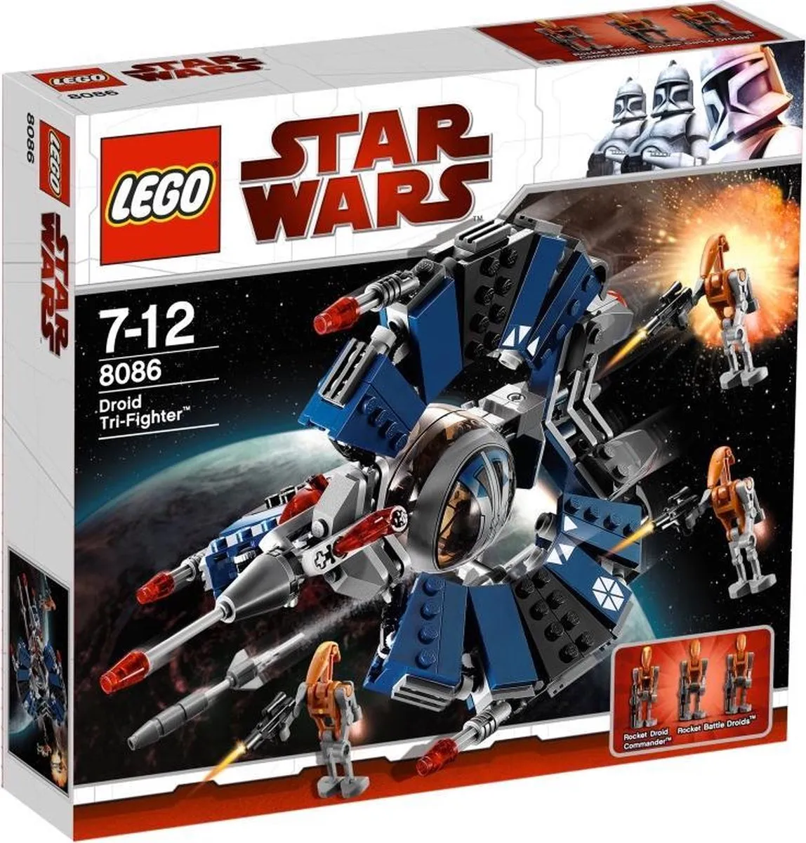 LEGO 8086 Droid Tri-Fighter - 268 Stukken - 3 Minifiguren