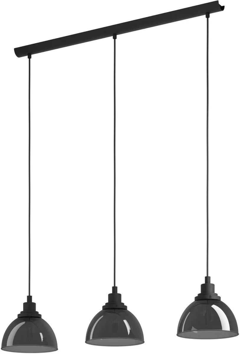 Eglo Beleser Hanglamp E27 - 3 Lichtpunten - 90,5 cm - Zwart