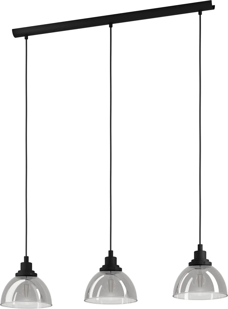 Eglo Beleser Hanglamp E27 - 3 Lichtpunten - 90,5 cm - Zwart
