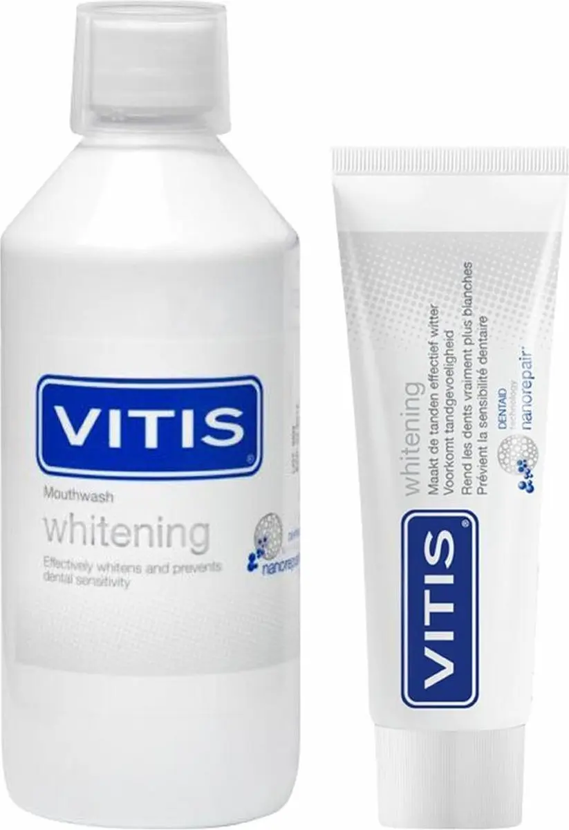Vitis Whitening Tandpasta & Mondwater Pakket - 2 Stuks - afbeelding 6 van 6