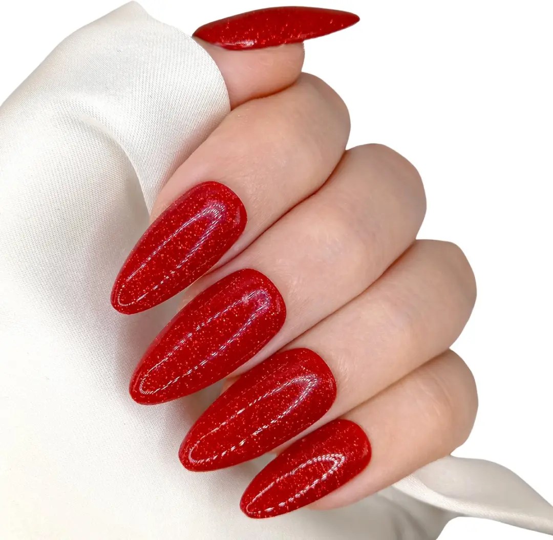 SD Press on Nails No. 19 Red Light Nagelset