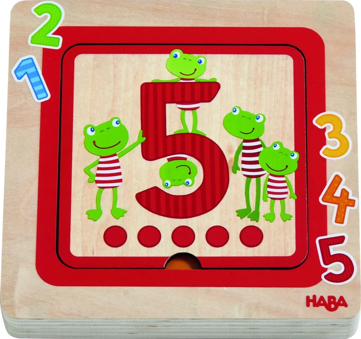Haba Puzzel Cijfervrienden Junior 5 Stukjes