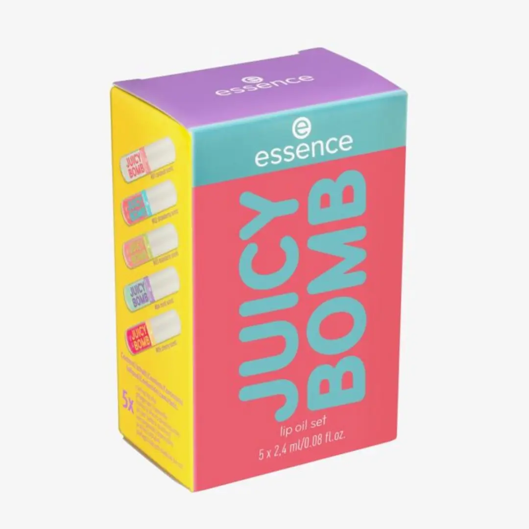 Essence Juicy Bomb Lip Oil Set - 5 Kleuren - 12ml