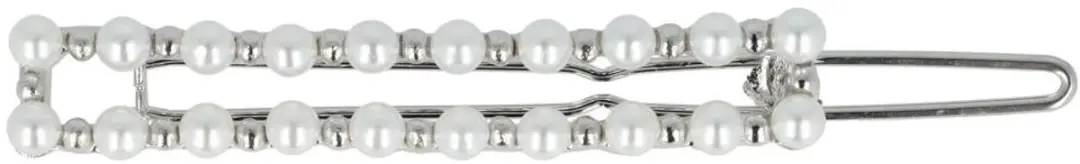Haarsoires Haarspeld 5cm - Parelwit Zilver