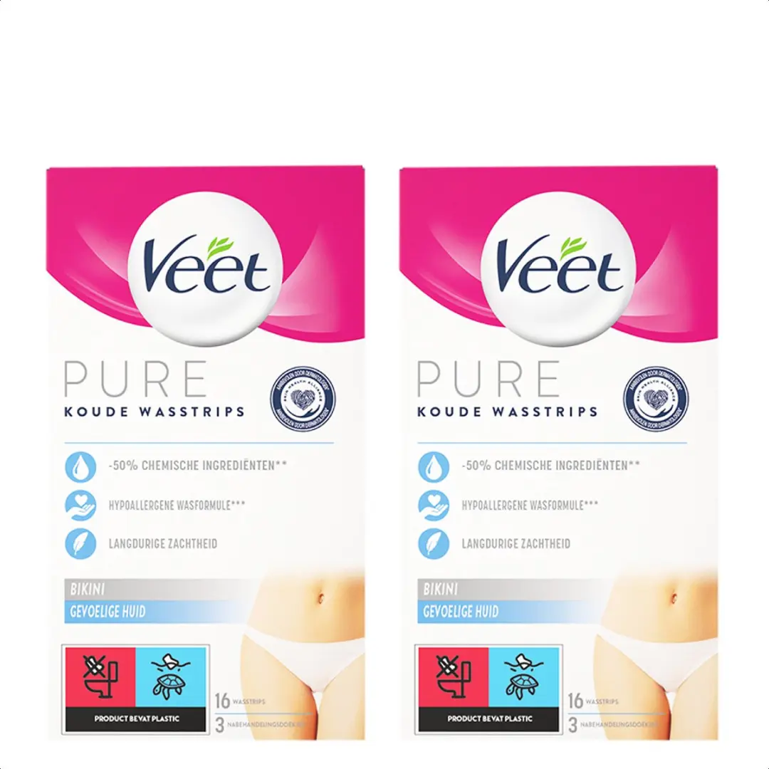 Veet Pure Ontharingsstrips Bikinilijn - 16 Stuks
